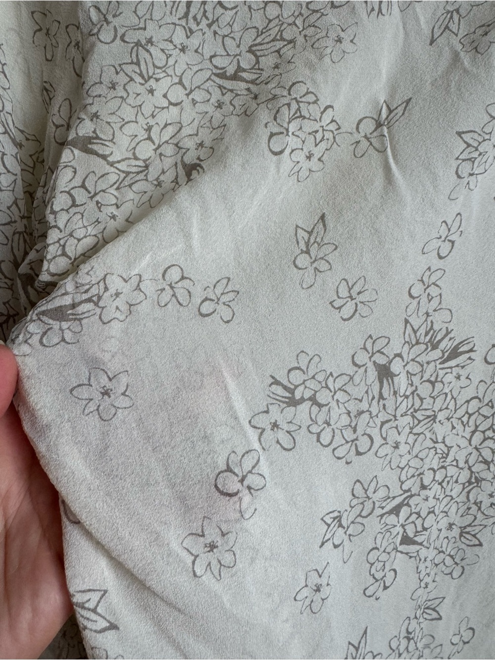 The Limited Vintage Cream Floral Wrap Blouse - Picture 8 of 8
